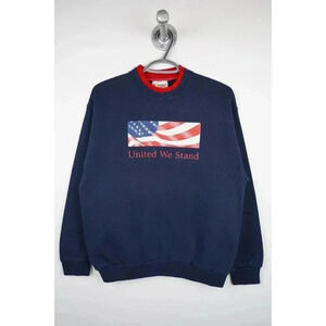 Vintage Sweater 90s Doubleneck USA Graphic Women's Medium | Item #680